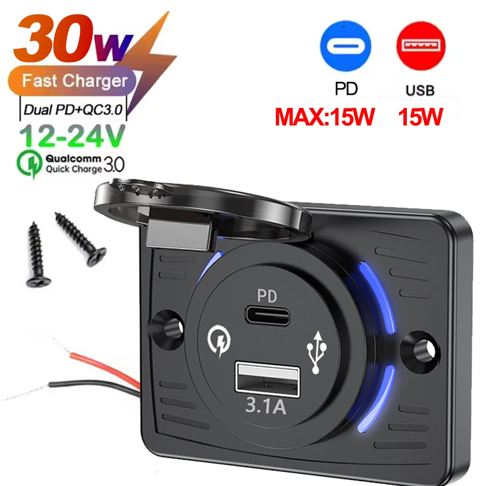 Multi-Port USB Wall Charger with Quick Charge Technology