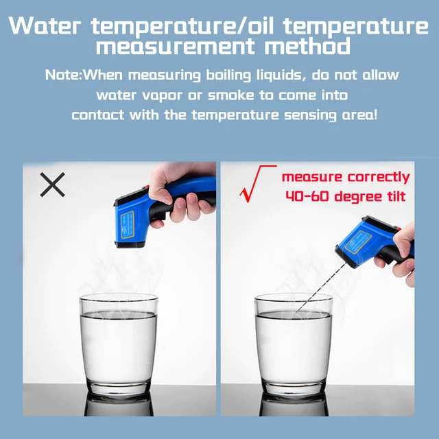 -50 ~ 600 ℃ Infravörös Hőmérő Nem Érintkező Lézerhőmérsékletű Pisztoly Ir Termometro Lcd Light Riasztási Pytermer Képalkotó Cf Háttérvilágítás - Image 5