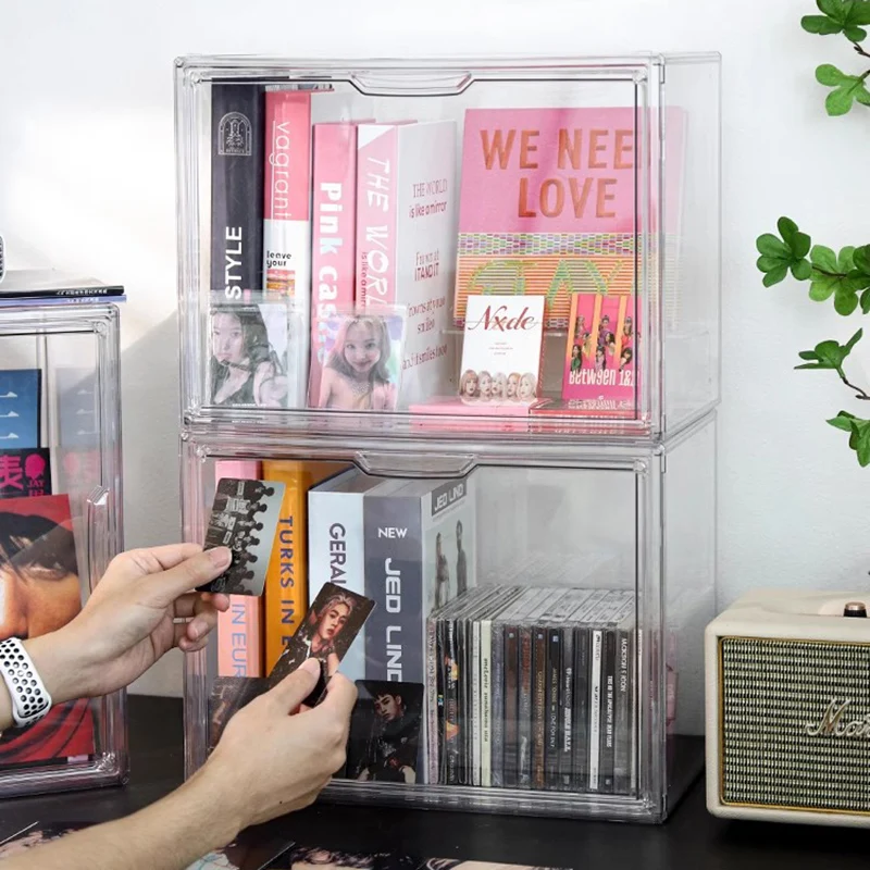 Display Cd Organizer Rack Retro Radio Minicadena Music Holder Shelf Luxury Capacity CD Rack Cute Etagere Cd Storage Furnitures