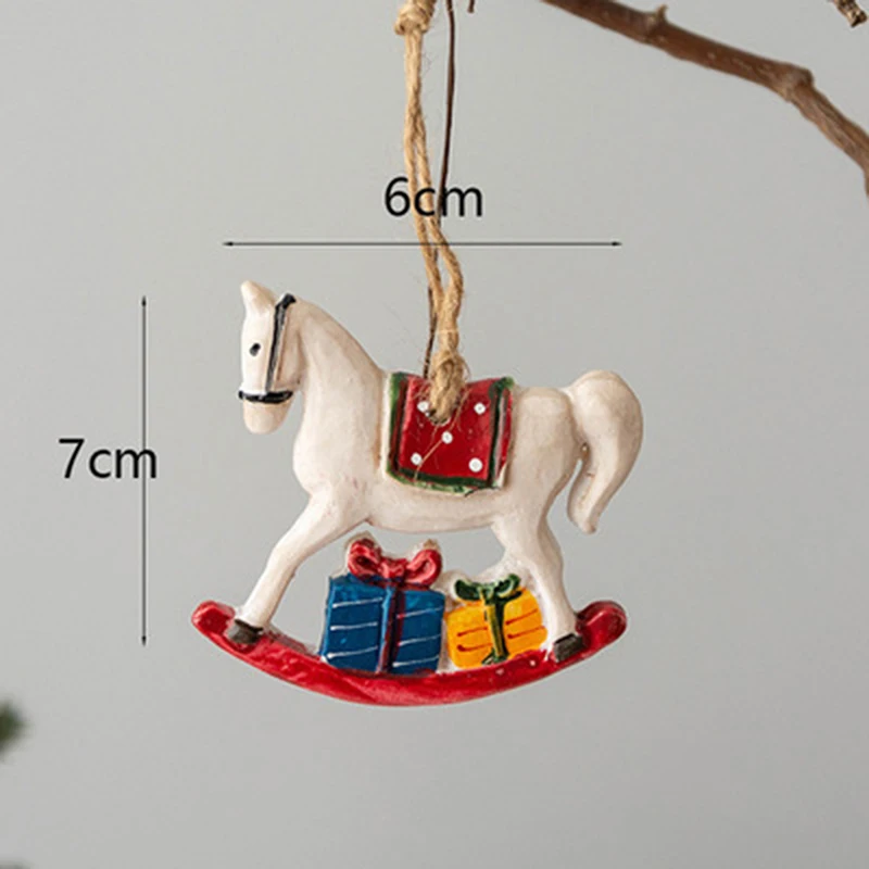 Christmas Resin Small Pendant Christmas Socks Gift Package Room Pendant Christmas Snowman Pendant Christmas Ornaments