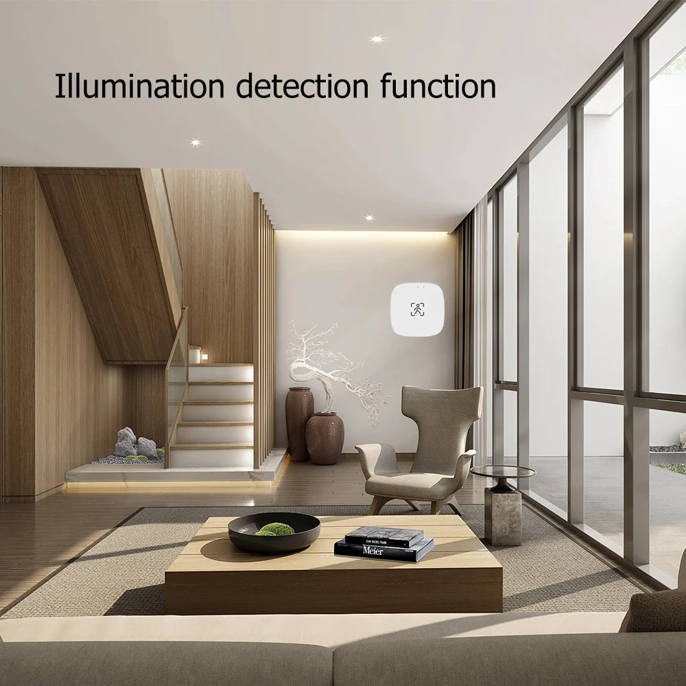 Motion Sensor ZigBee Wifi MmWave Human Presence Motion Sensor With Luminance/Distance Detection 5/110/220V Tuya Smart Life Home Automation