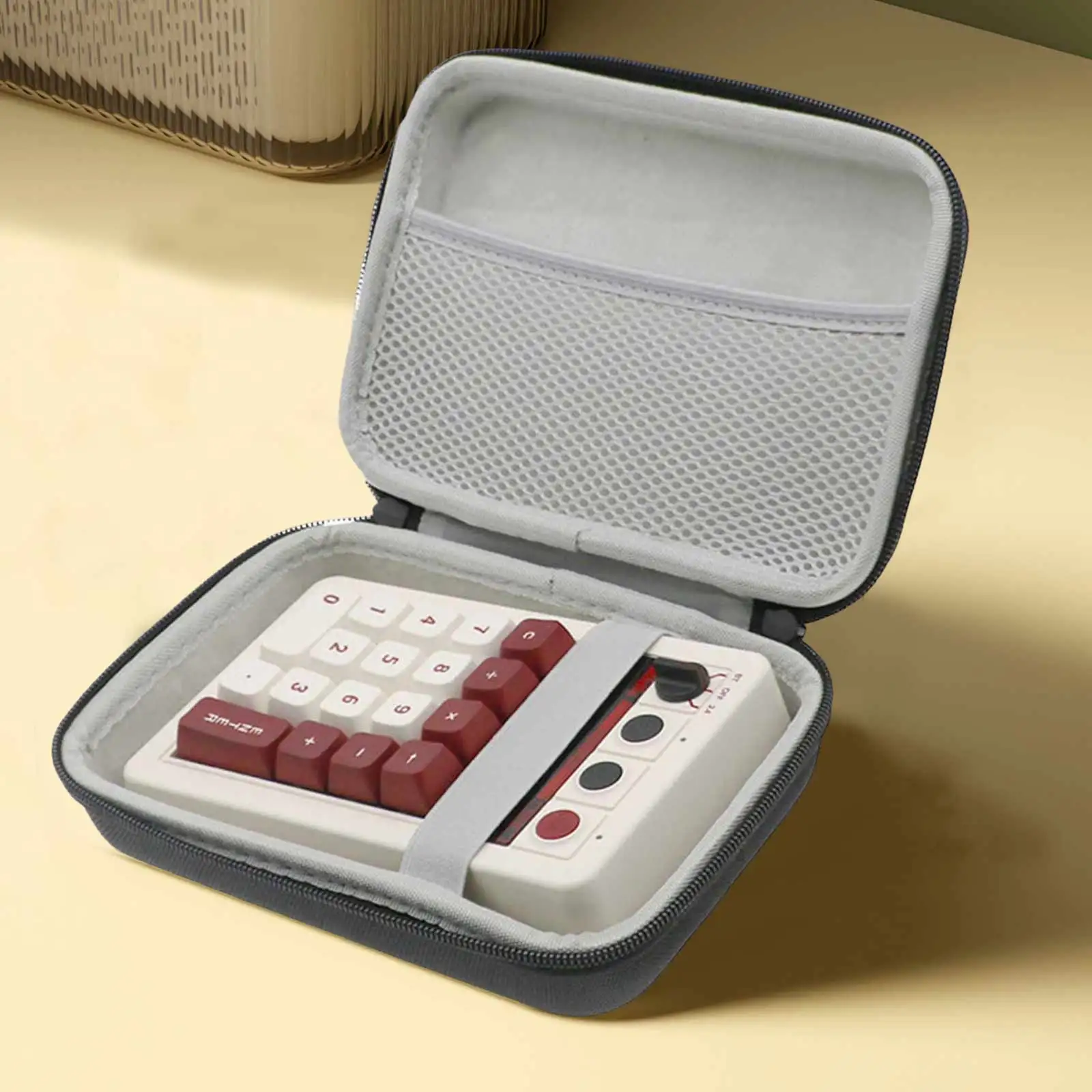메쉬 포켓이 있는 스크래치 방지 가방 8BitDo Retro 18 기계식 숫자 패드와 호환되는 하드 케이스