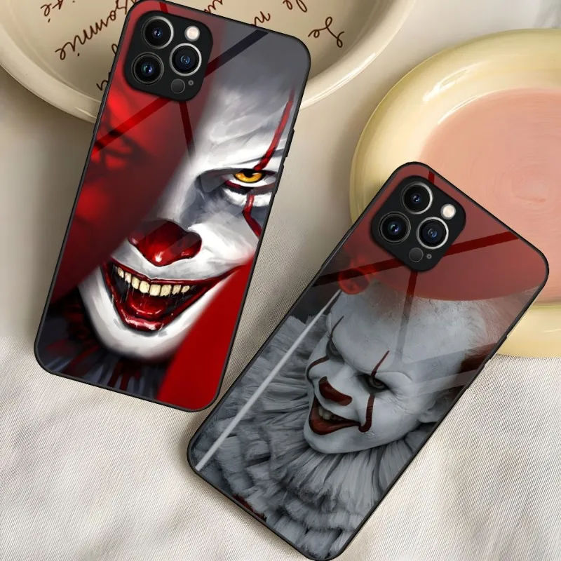 Custodia Per Telefono Per Iphone 14 Pro 13 12 11 Mini X Xs Xr Max 6 8 7 Plus Se 2020 2022 Pennywise Clown Float It Horror Glass Design Cove
