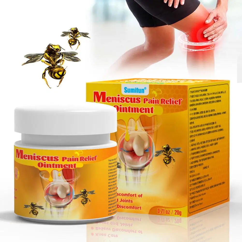 Bee Knee Pain Relief Cream Meniscus Sprain Medical Plaster Arthritis Rheumatoid Joints Analgesic Ointment Support Care 20g