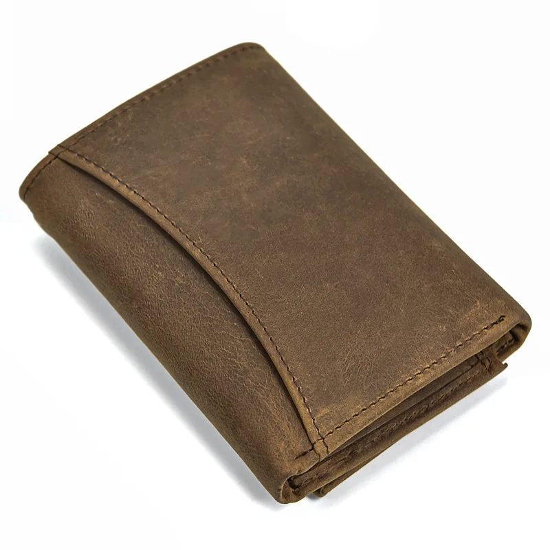 Luxury Men Genuine Leather Wallet With Iron Chain World Wide Exemplification Of Freemasonry Card Holder Short Purse BT1458