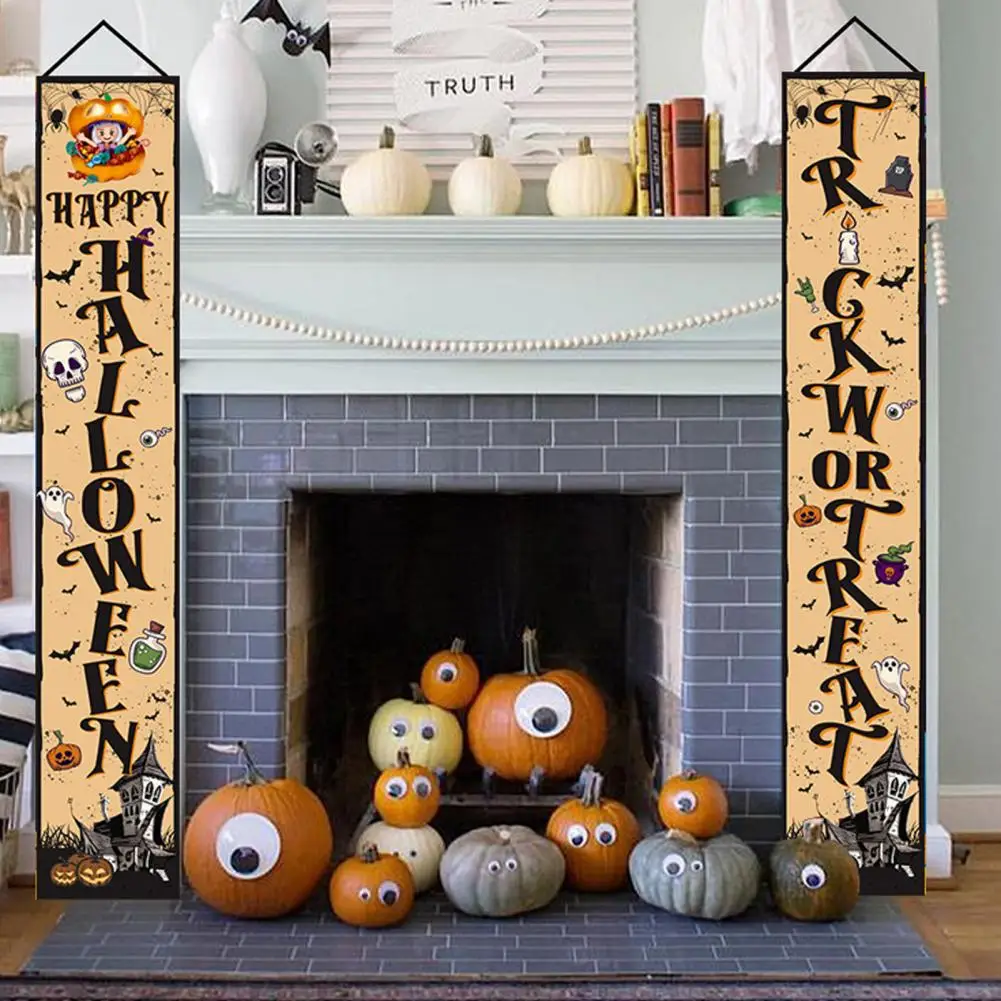 

Halloween Halloween Decorations Spooky Halloween Decorations Haunted House Pumpkin Pattern Door Banners Trick or Treat for A