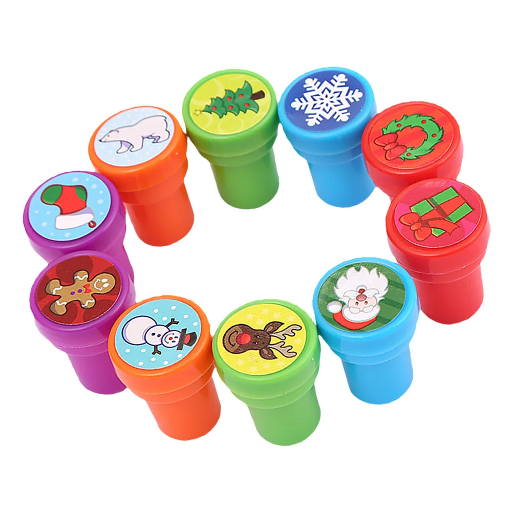 

Christmas Stampers Colorful Cartoon Stamper DIY Material for Kids Children