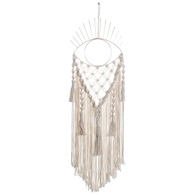 

Hand-woven Eye of God Macrame Wall Hanging Boho Tapestry Bohemian Craft Gorgeous Tapestry Living Room Nursery Home Drop shipping