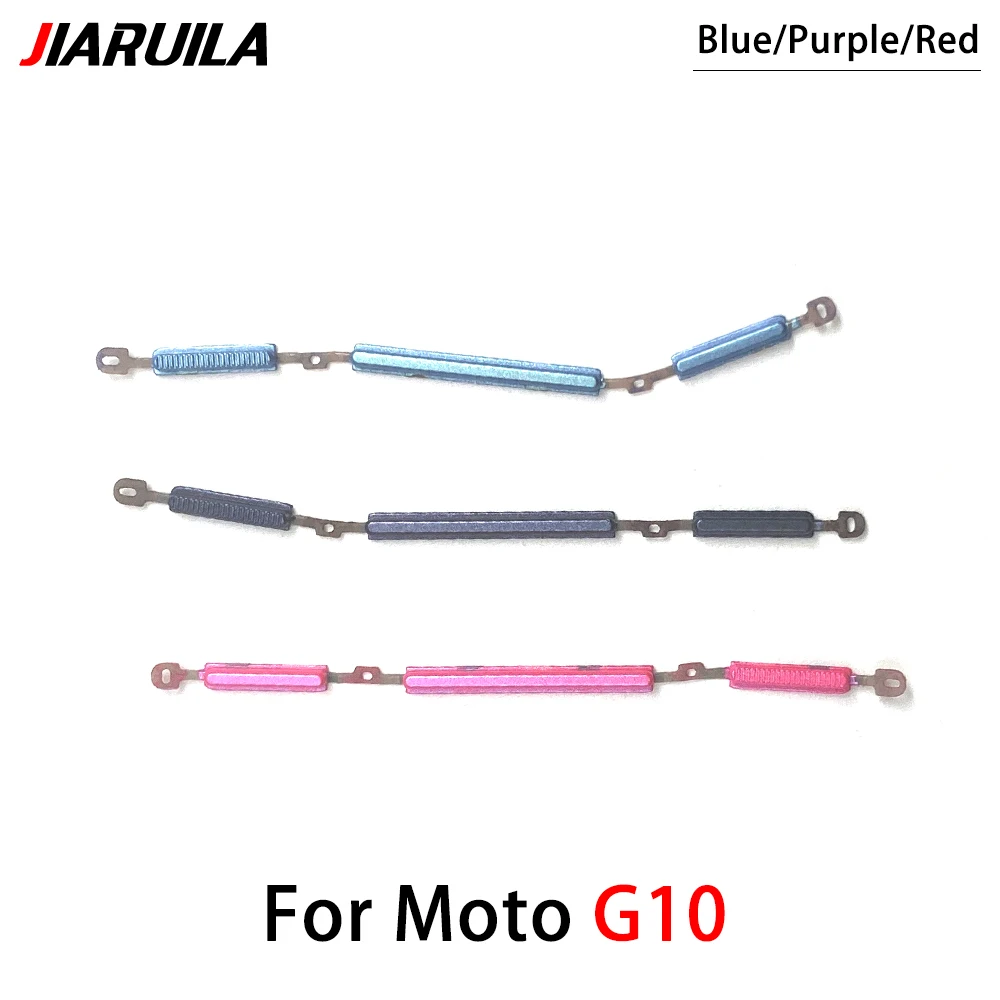 50개, 모토로라 모토 G10 G100 G20 G200 G30 G60 G60s G50 G31 G71 G51 5G용 새 전원 볼륨 측면 버튼 키