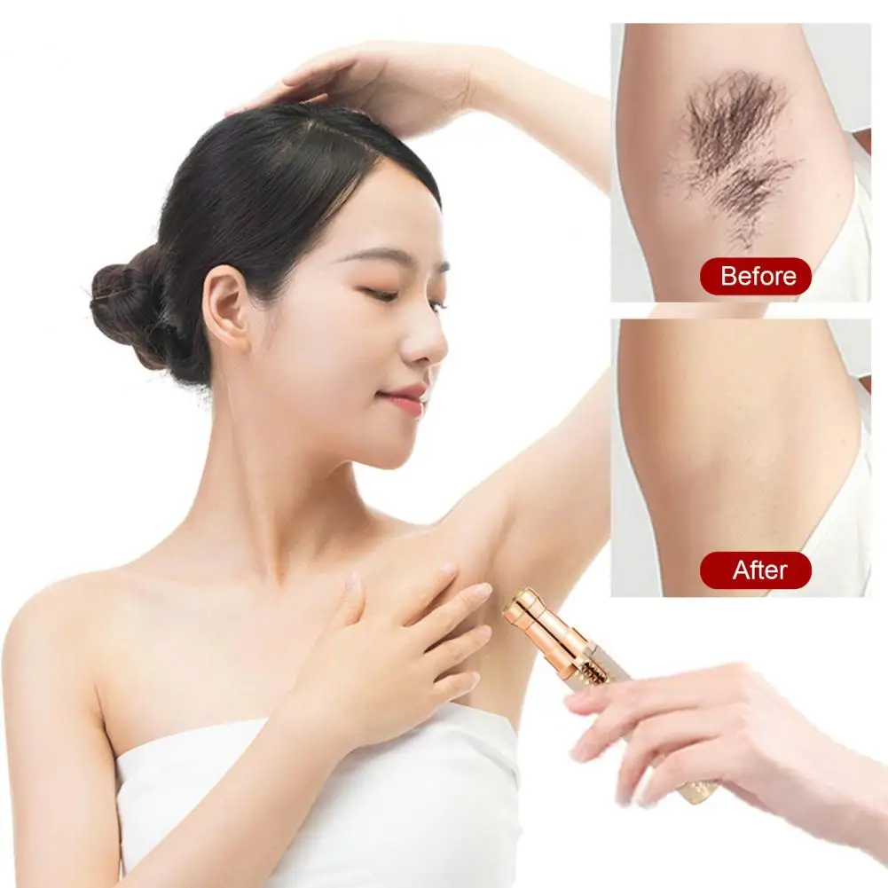 Women Shaver 3-in-1 Rechargeable Women's Shaver Painless Stainless Blade Electric Trimmer for Eyebrows Nose Legs Armpits Bikini 5