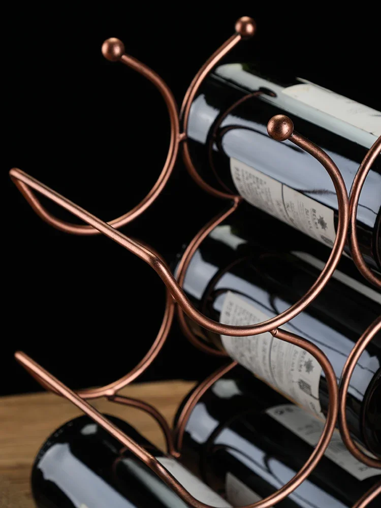 Creative Red Wine Rack Home Decoration Grape Bottle Rack Wine Cabinet