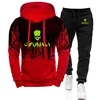2024 Spring Autumn Gunki Logo Print Fashion Gradient Color Sports Set Men's Comfortable Hoodies Tracksuit+Casual Sweatpants Suit 3