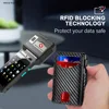 Rfid Slim Thin Mini Men Wallets Money Bag Anti Theft Credit Card Holder Wallet Minimalist Carbon Fiber Cardholder Purse Carteras 3