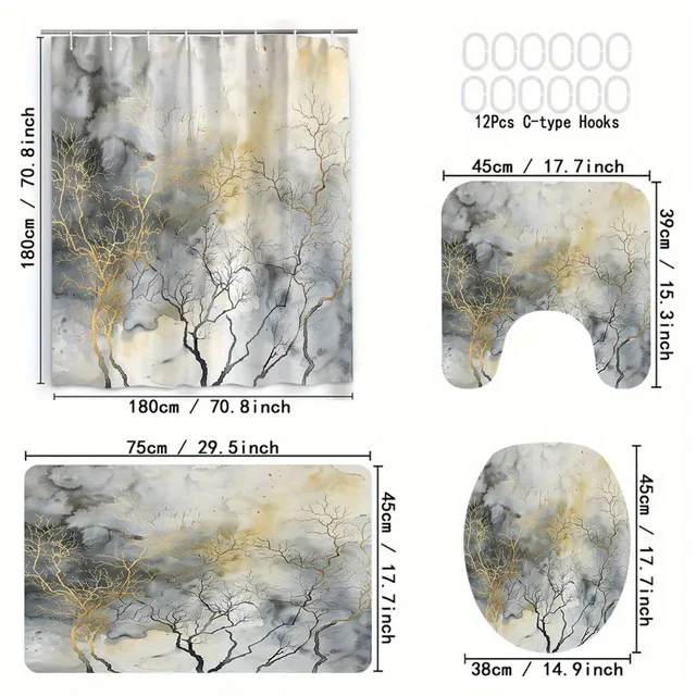 Landscape Bathroom Set 4-Piece 3