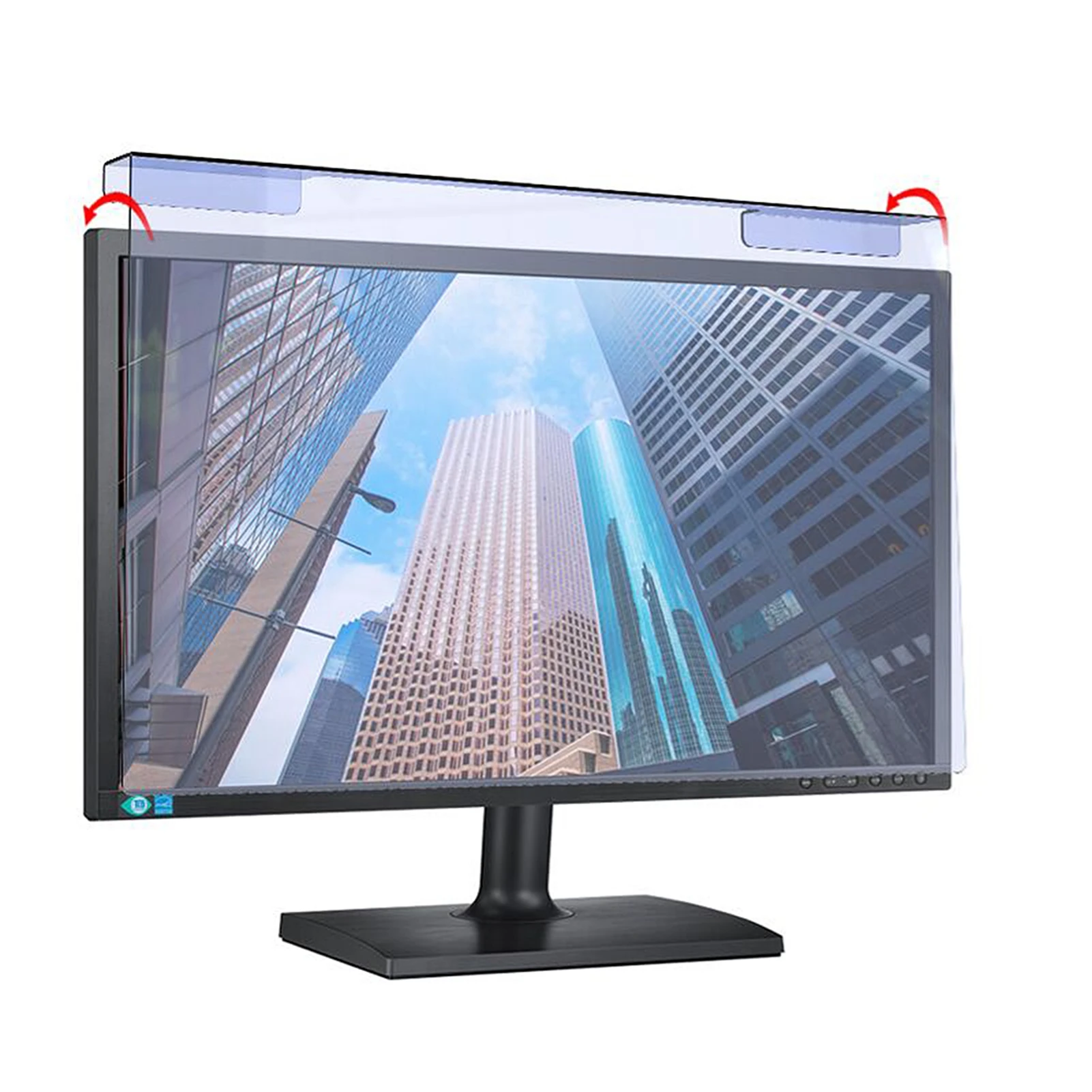 Hanging Blue Light Blocking Screen Protector High-transmittance Anti-UV Eye Protection Film for 26-27'' Desktop Monitor monitor screen film