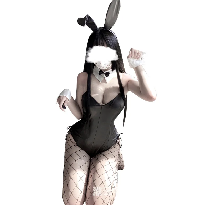 Bunny Girl Sexy Lingerie Anime Cosplay costume Rabbit Bodysuit Erotic Outfit Wrapped Chest Sweet Gift For Girlfriend For Woman