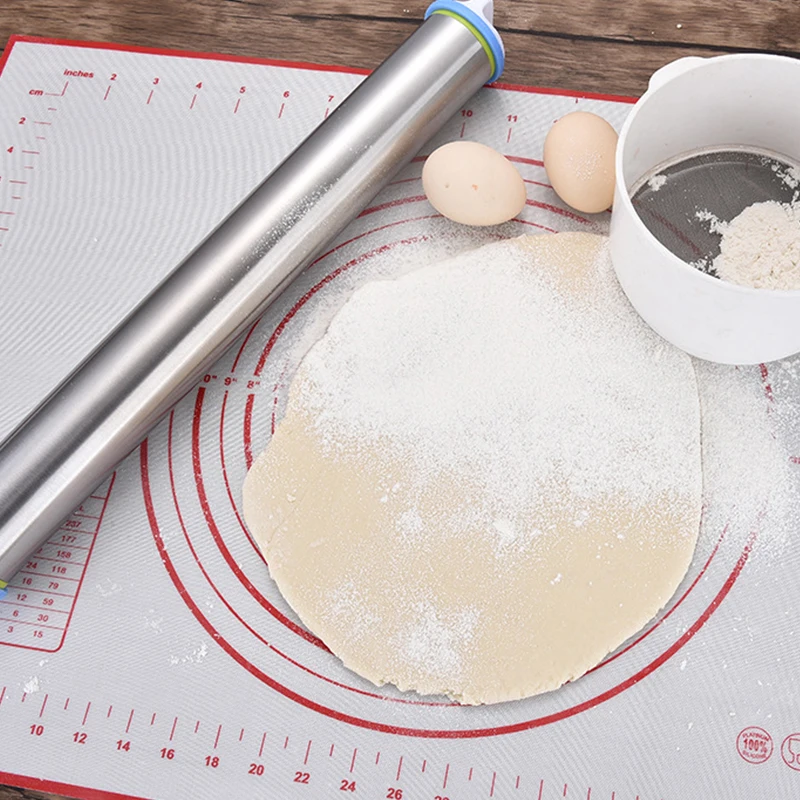 

Силиконовый коврик для замешивания теста, большой утолщенный антипригарный коврик для раскатки теста для пиццы и торта, инструмент для изготовления глины, кухонные аксессуары