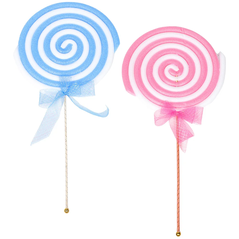폼 롤리팝 롤리팝 어린이 생일 파티 장식, 크리에이티브 사진 소품, 2 개