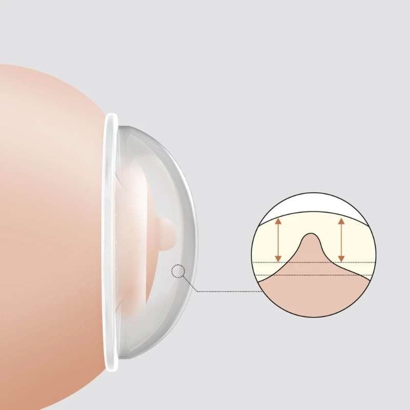 Breast Shells Breast Milk Saver for Breastfeeding Relief Silicone Breastmilk Collector Nursing Cups for Overflow Milk 6