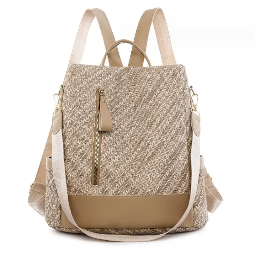 

2023 New Women's Backpack PU Large Capacity Outdoor Travel Backpacks Casual Shoulder Bags Female Fashion Handbags Crossbody Bag