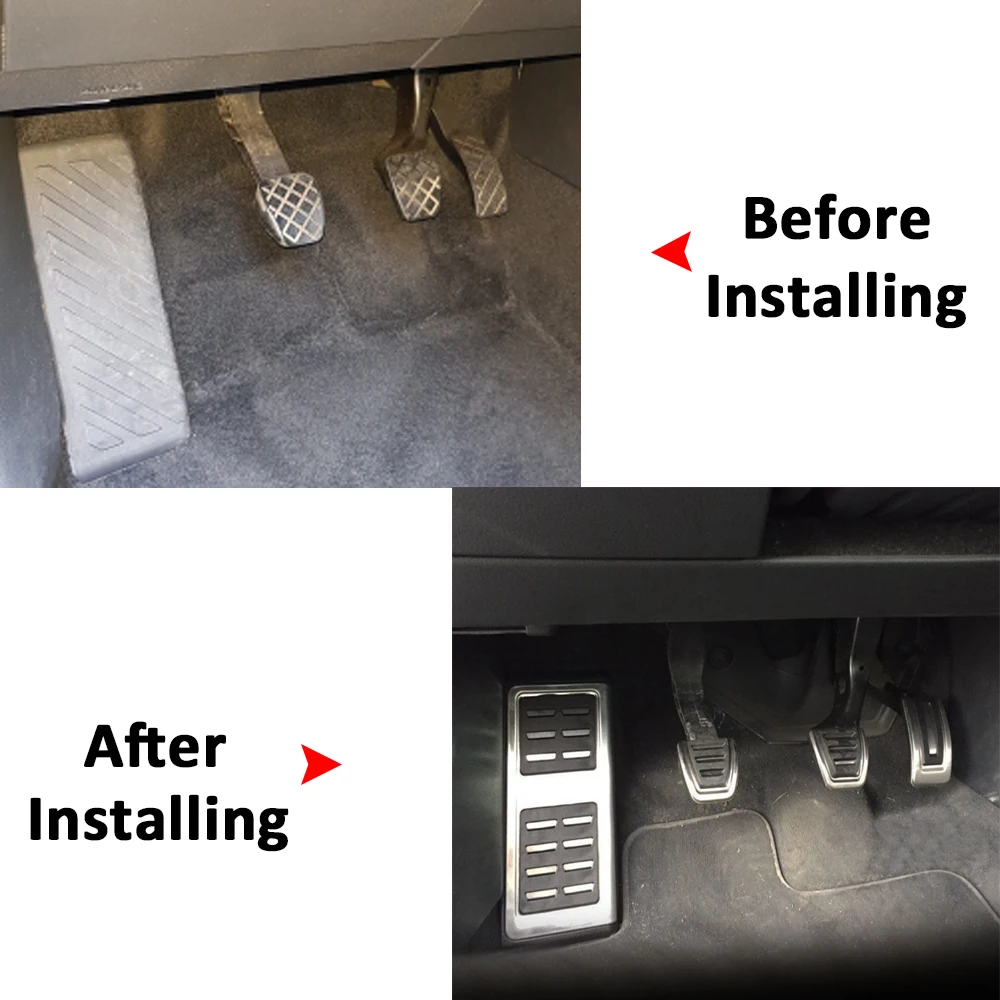Car Pedals car pedals for Volkswagen VW Tiguan Allspace Passat B8 Golf 7 T-cross Tcross T-roc Troc Skoda Octavia A7 Seat Leon 5F MK3