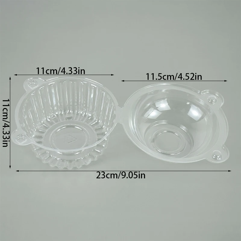10/30 stücke Transparent Kuchen Box Hochzeit Muffins Cupcake Verpackung Box Obst Dessert Scheibe Container Geburtstag Party Backen Dekor – Detail 15
