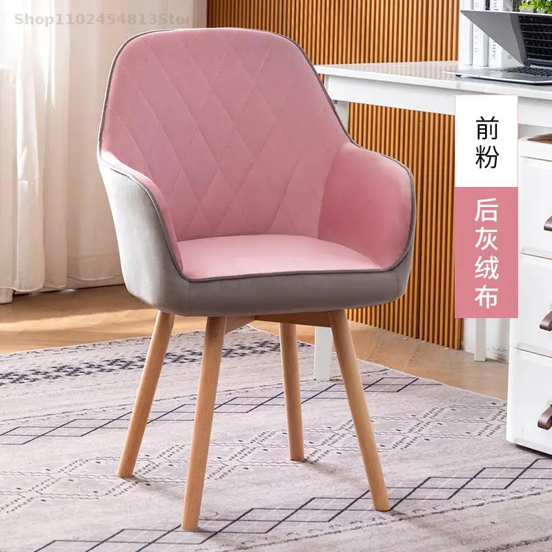 Silla de ordenador para el hogar, escritorio sedentario, plegable, con  respaldo, para dormitorio, estudio, taburete de estudio - AliExpress