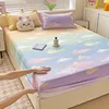 Brushed Fitted Sheet Elastic Bedsheet for Home Breathable Bed Linen sabanas para cama Simple Style Bed Covers (No Pillowcase) 3