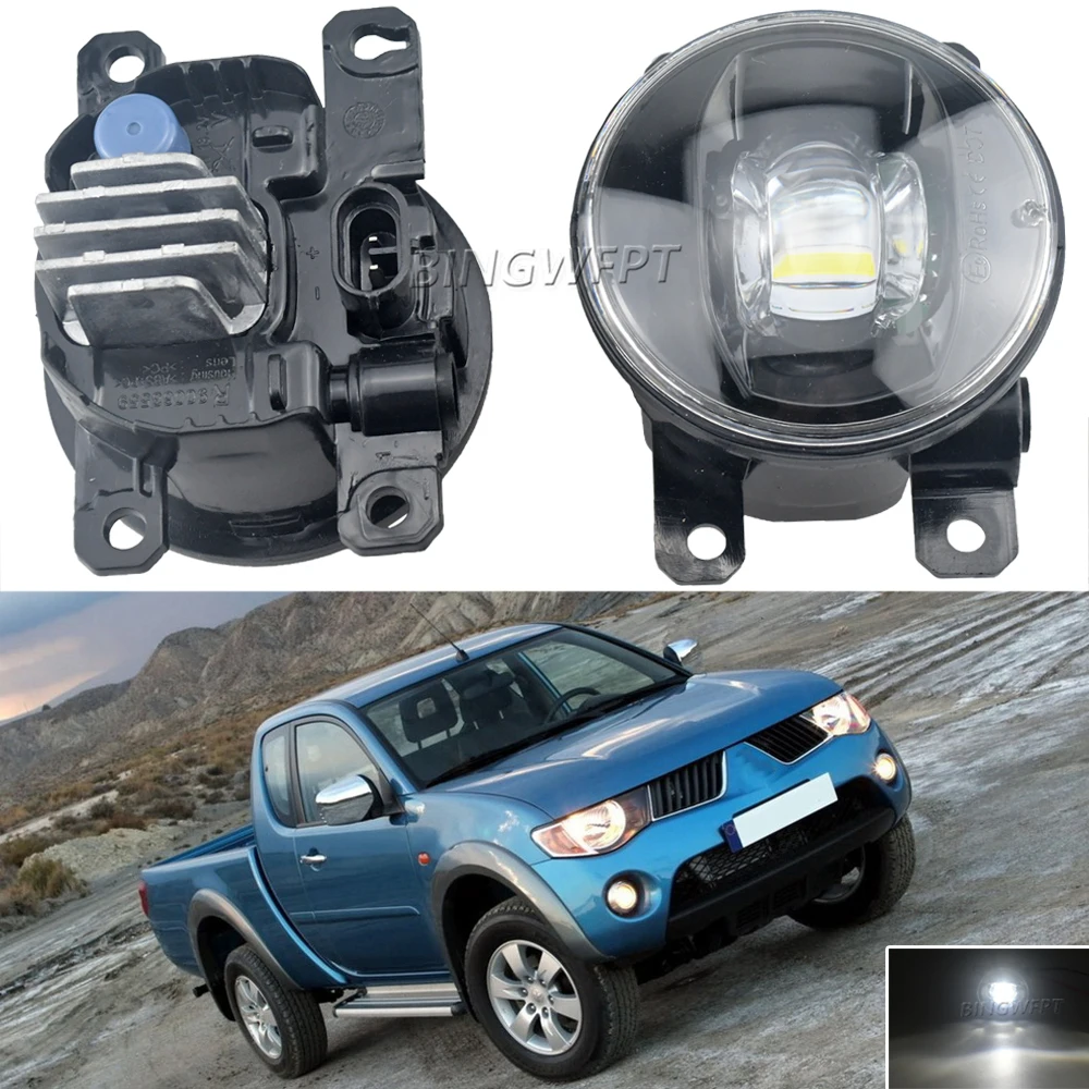 Для Mitsubishi L200 KB_T KA_T Pickup 2005-2015 автостайлинг светодиодные противотуманные фары H11Fog передняя фара Для Mitsubishi L200 KB_T KA_T Pickup 2005-2015 автостайлинг светодиодные противотуманные фары H11Fog передняя фара