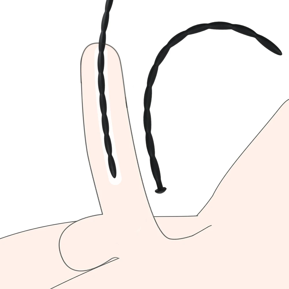 Weiche Silikon Harnröhren Dilatator Pferd Auge Stick Penis Stange Männliche Masturbation Blockade Stimulator Katheter Sex Spielzeug für Männer 1