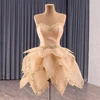 2 in 1 Gold Quinceanera Dresses Organza Ball Gown Flower Luxury Party Dresses Pearl vestidos de fiesta Customized 1294 2