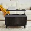 Lift Top Coffee Table, Square Coffee Table with Hidden Storage Compartment, Wood Center Table Dining Table for Living Room 3