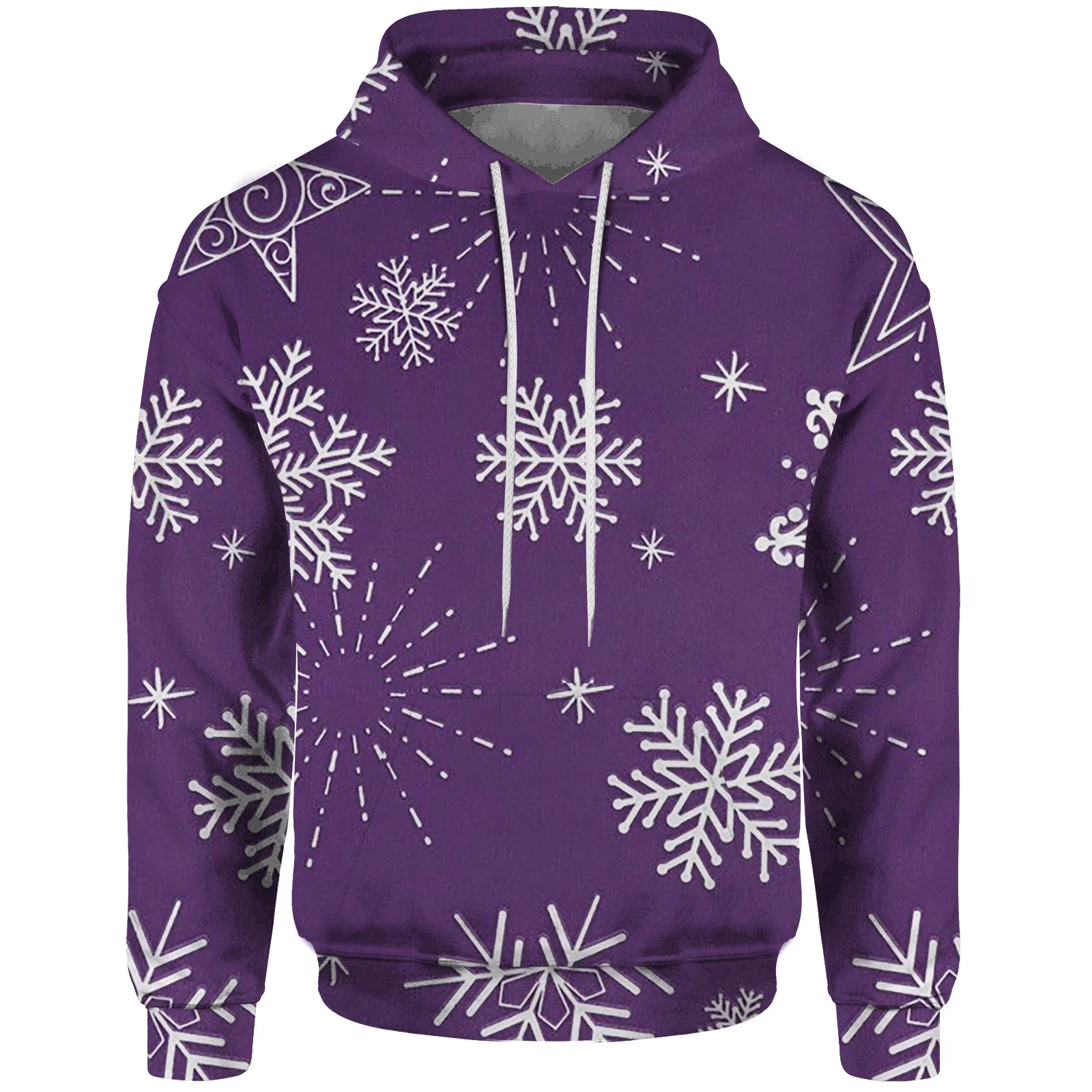 thumbnail image 1 of Sudadera con capucha de árbol de Navidad para hombre, sudadera con capucha de copo de nieve para hombre, sudaderas duraderas para hombre, ropa de invierno asequible Y2k con piña, 1 of 4