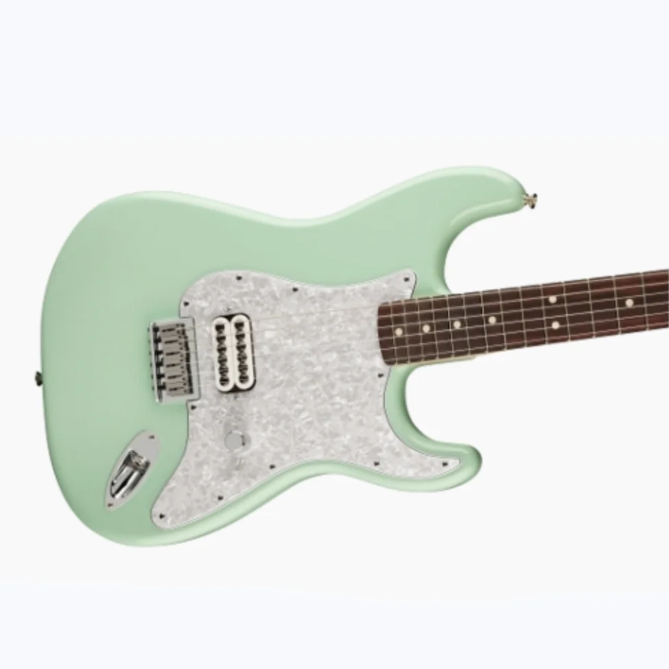 

New Arival!!! High quality Surf Green Color Tom Delong ST Electric Guitar, Solid Body,Rosewood Fretboard, Pearl White PickGuard
