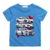 Cartoon Japan Anime Initial D Tshirt Kids Car Print Casual for Children Unisex Fashion T-shirts for Girls Boys Graphic Tee 2
