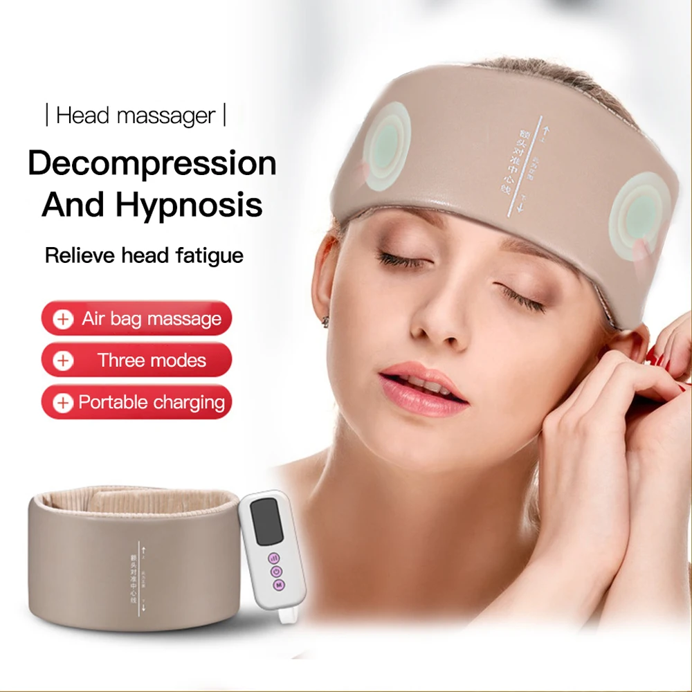 ElectricHeadMassagerHeadacheAirbagMassageBandMigrainePain