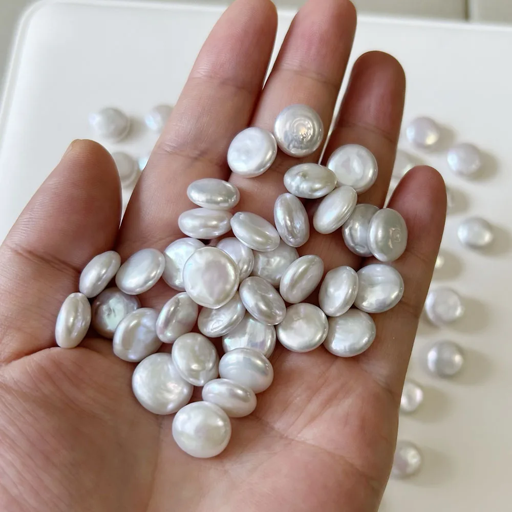 淡水真珠,10-11mm,100% 天然淡水真珠,バロック様式,穴なし,高品質,10 