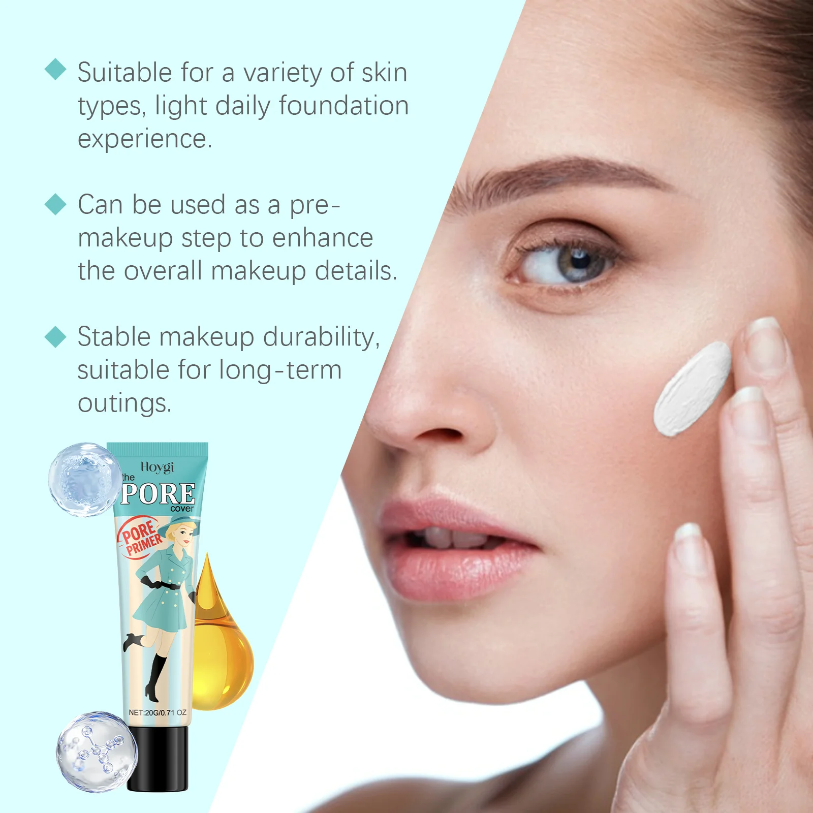 Hydrating Makeup Primer: Moisturizing SkinBrightening, Tinted Moisturizer, Concealing, Clear & Hydrating Base S8920311b40de4109ad1554870b80ac75U