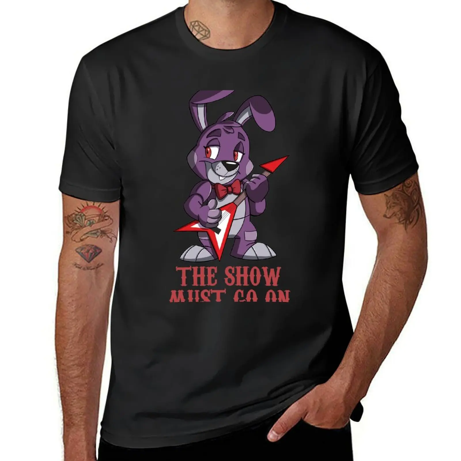 The Show Must Go On T-Shirt graphics kawaii clothes heavyweights mens tall t shirts