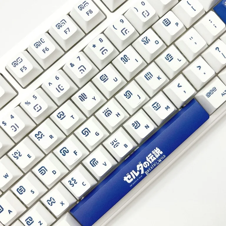 Sheikah Keycaps Conjunto para Zelda Game Pbt Corante à Prova de Luz Teclado Personalizado Perfil Cereja 68 75 87 98 Layout 125 Teclas - Imagem 5
