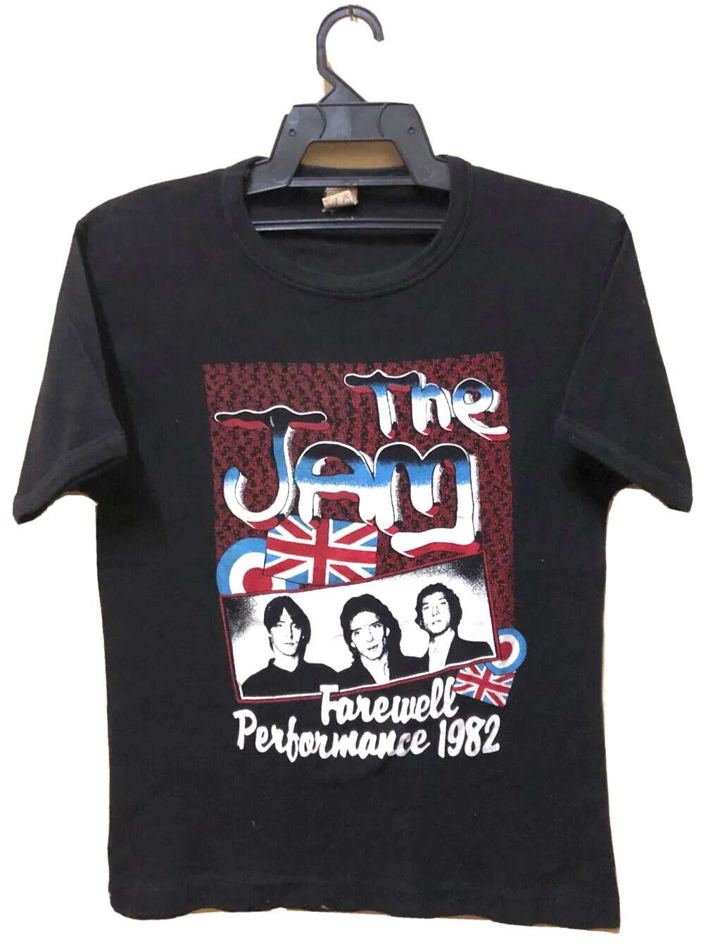 Vintage Anni '80 1982 The Jam Punk Rock Tour Concert Promo T-Shirt Paul Weller