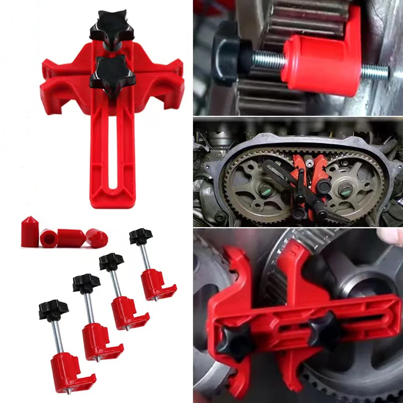 

Locking Tool Sprocket Gear Fixing Kit Timing Gear Clamp Set Camshaft Sprocket Locking Tool for Single Dual Quad Cam