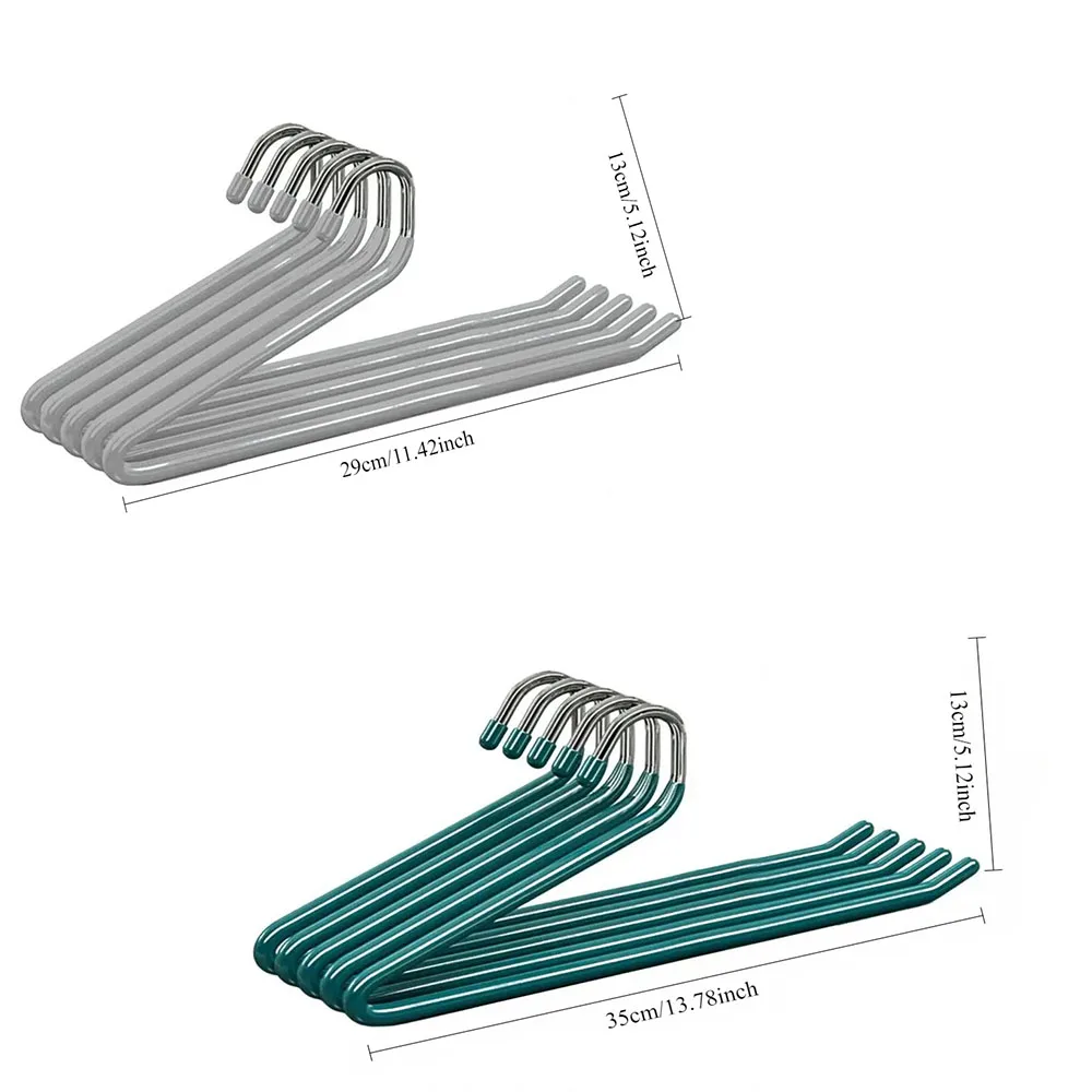 5/15PCS Z-Shape Non-Slip Trouser Rack Goose Type Dip Plastic Pants Rack Wardrobe Towel Scarf Storage Hangers Gym Pants Storage 6