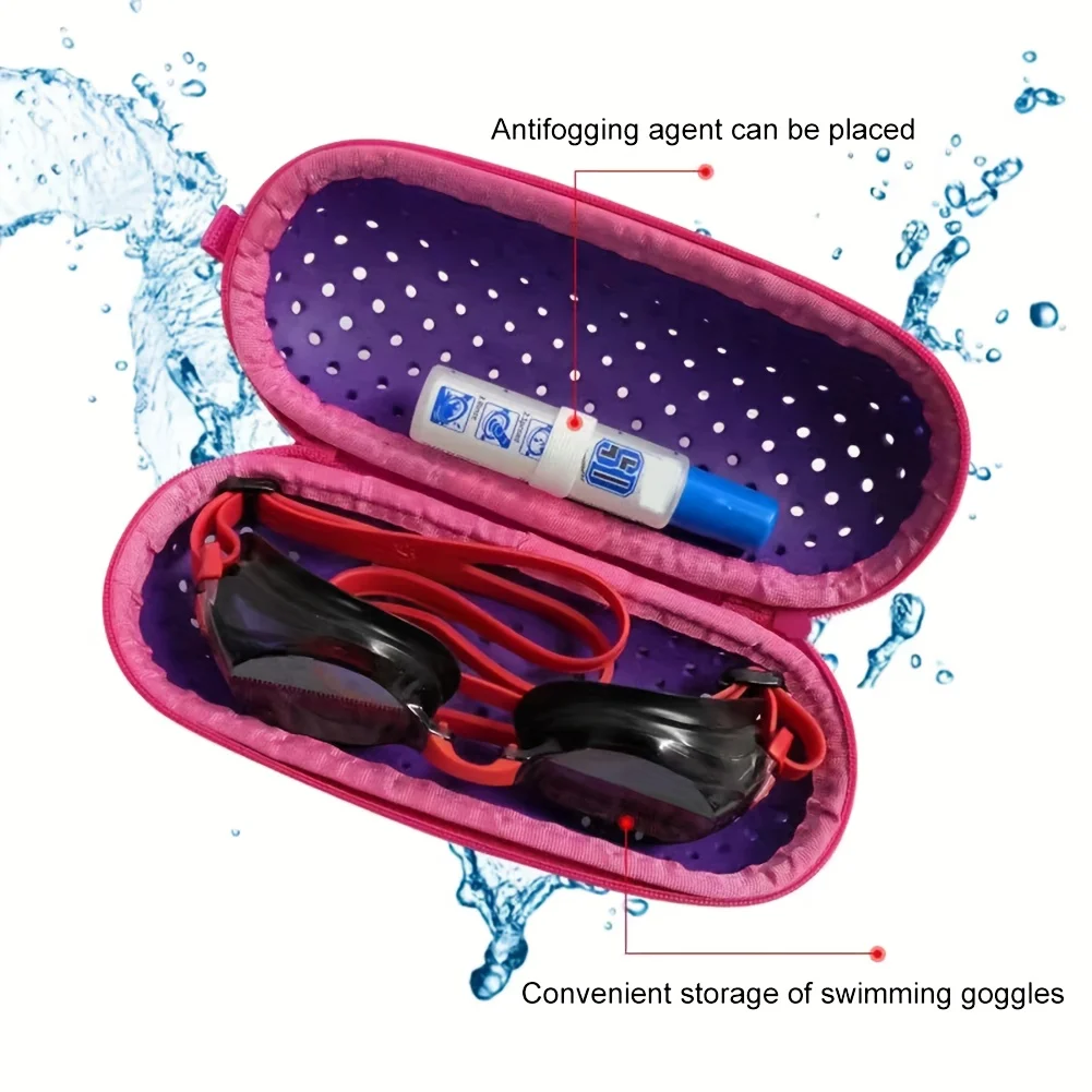 EVA Swimming Goggles Storage Box Soft Students Protective Cover Reading Eyewear Case Breathable Eye Wear Accessories Glasses Box
