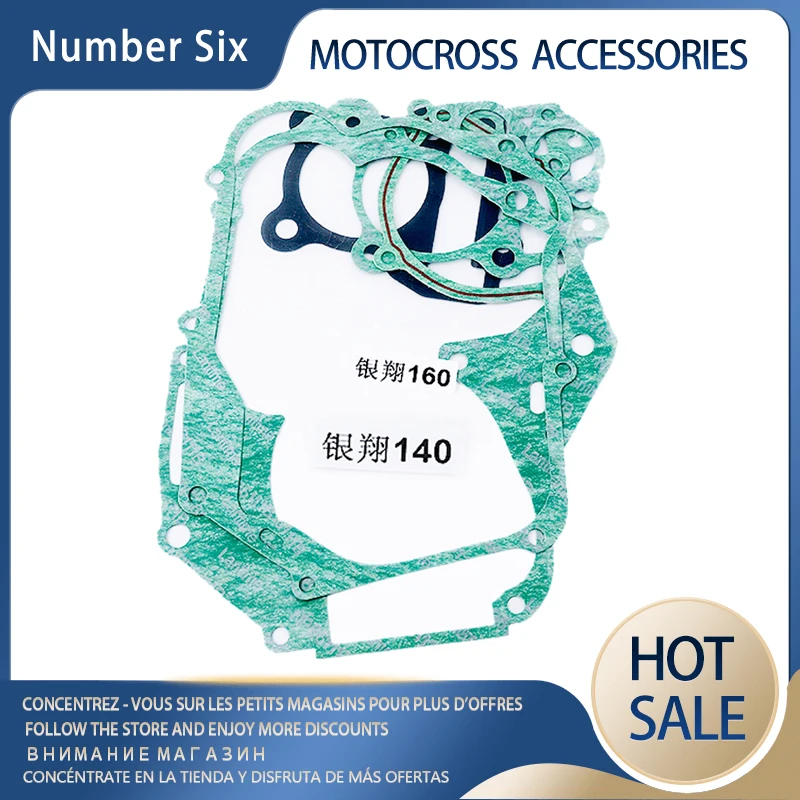 Guarnizione Della Testata Del Motore Kit Completo Pit Bike Parts Per Yx140 Yx 140 140Cc Motor Trail Quad Dirt Pit Bike Atv Buggy