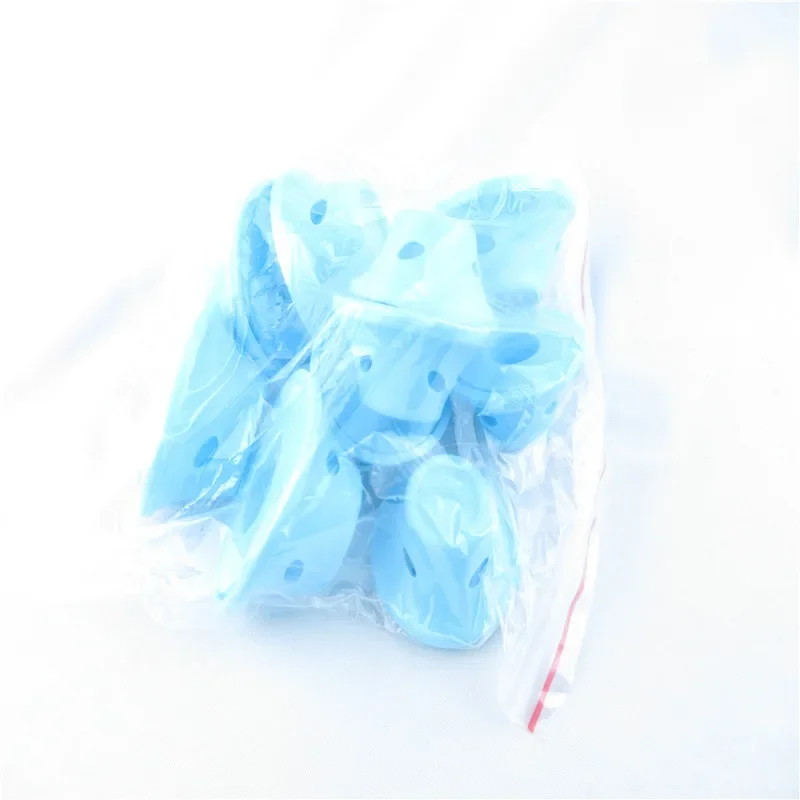 20/30/40/80PCS Pink Blue Silicone Hair Curlers Heatless Soft Roller For Sleep Flexible No Heat Women Hair Styling DIY Tool 2#