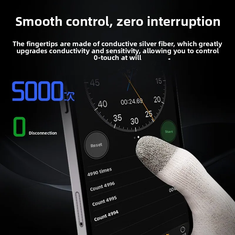 Touch-Sensitive Lightweight Gaming Gloves - Sweat-Proof & Comfortable for Mobile Gameplay