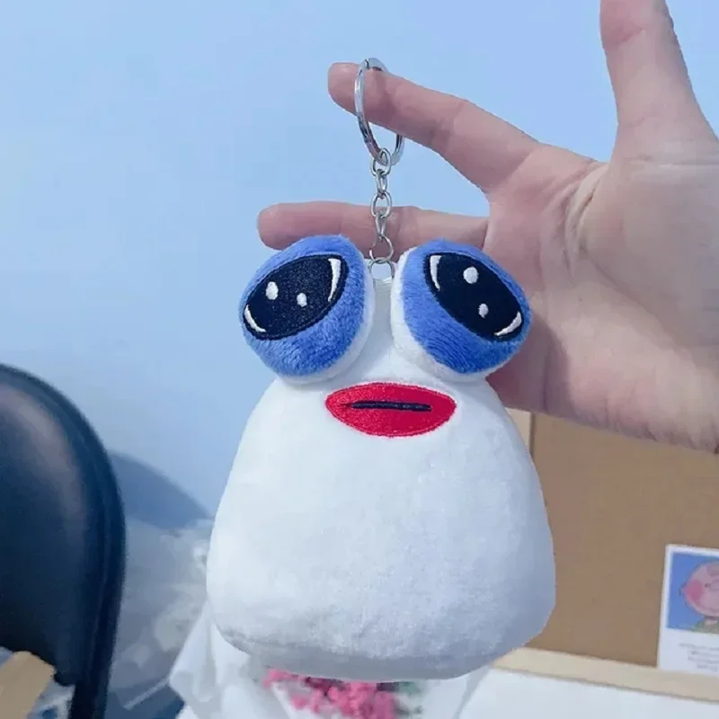 Hot 10cm Game My Pet Alien Pou Plush Keychain Furdiburb Emotion Alien Plushie Stuffed Animal Pou Doll For Kids Birthday Gift 3
