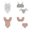 Baby Girl Swimwears Two Pieces Sunscreen Swimsuit Kids Swimwear for Girls  Bikinis Bebe Swimming  Children's Swimsuits Mayo 1