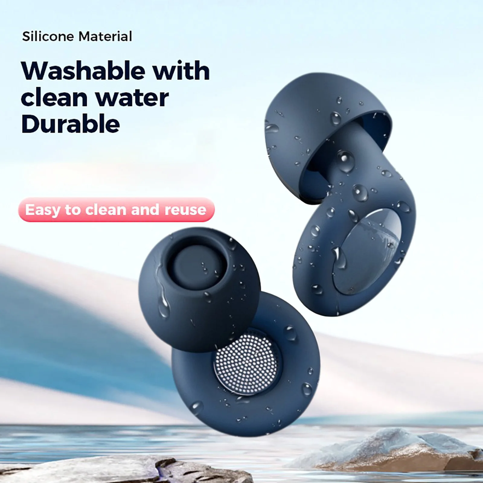 Ultra Soft Reusable Ear Plugs 2